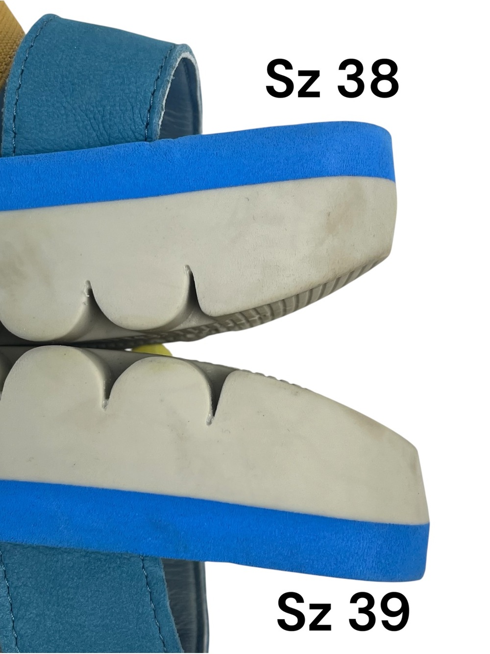 FLY London Sling-Back Sandals YABI922FLY LIPSTICK Red/Yellow/Blue 38 7.5-8 READ - Picture 9 of 15